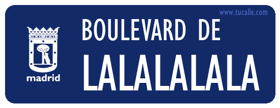 cartel_de_boulevard-de-LAlalalala_en_madrid