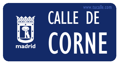 cartel_de_calle-de-Corne_en_madrid