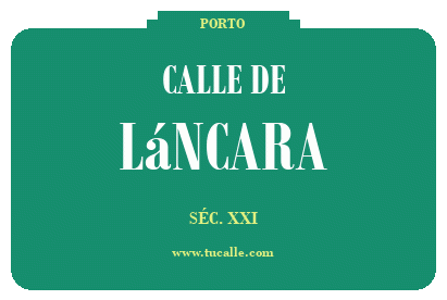 cartel_de_calle-de-Láncara_en_oporto